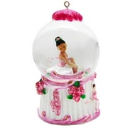 Mini African American Ballerina Snow Globe Ornament by Nutcracker Ballet Gifts