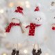 thumbnail image 4 of De Felpa Muñeco De Peluche De Navidad Colgante Colgante Papá Noel Muñeco De Nieve Ángel Colgante Regalos De Navidad Para Familiares Y Amigos Kearding HA044545-03, 4 of 6