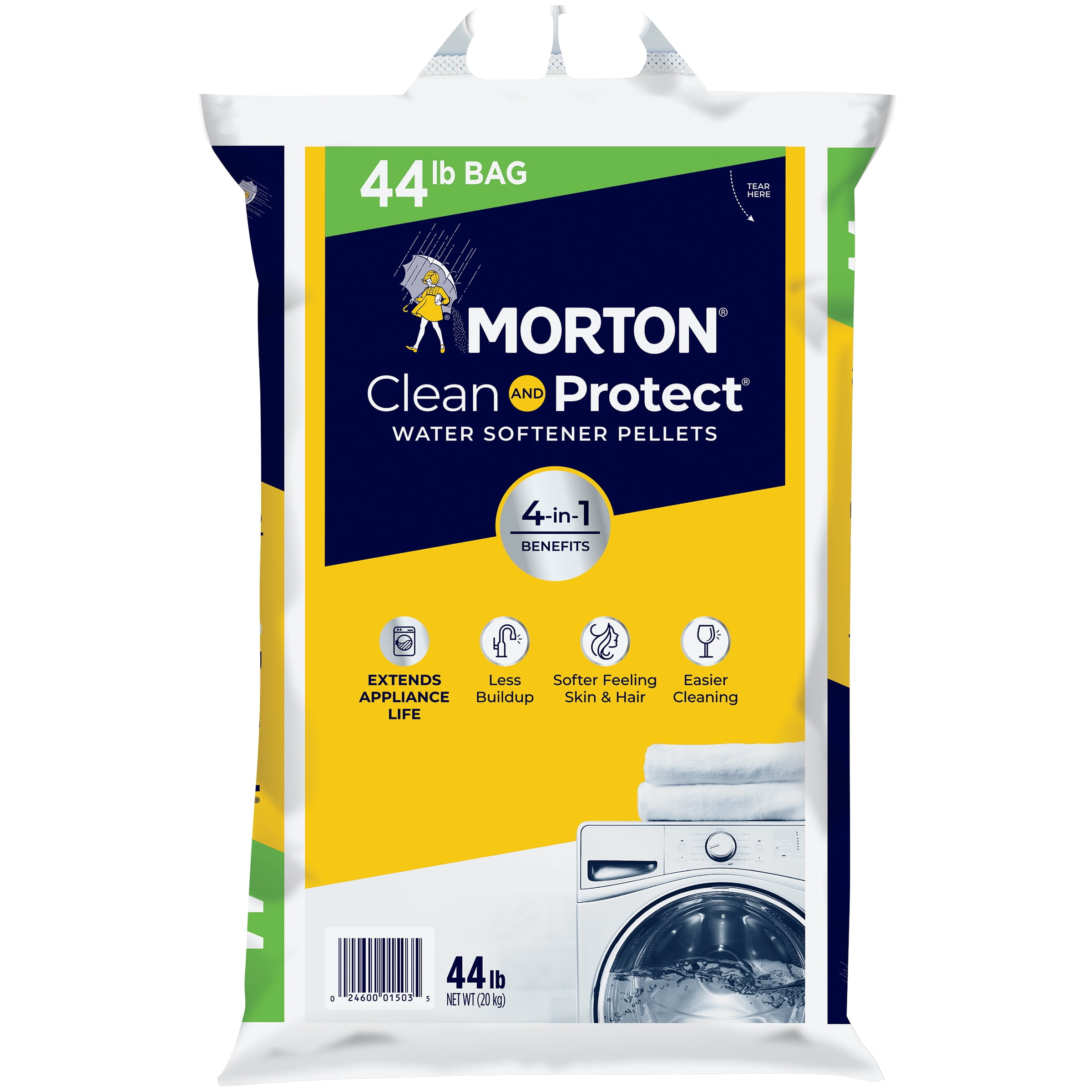 Morton® Clean And Protect™ Water Softener Pellets 44 Lb Bag - Walmart.com