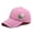 Pink, variant on Vintage Washed Baseball Cap, Hand Embroidered Flower Design Trucker Style Hat, Adjustable Sun Hat for Women Men, Casual Outdoor Unisex Cap for Daily Wear - Pink