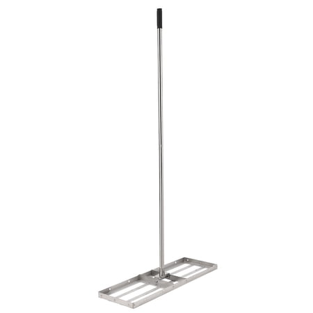 Heavy Duty Lawn Leveling Rake with 180° Rotating Handle Powder Coated Steel Landscape Rake for Soil