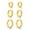 Yellow Gold, variant on LeCalla 925 Sterling Silver 18K Yellow-Gold Plated Post Small Hoop Earrings Hypoallergenic CZ Huggie Hoop Earring for Women Set of 3 Pair (8MM, 10MM, 12MM)