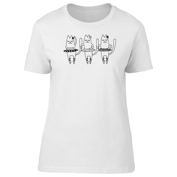 Cute Happy Kittens Dancing Tee Women's -Image by Shutterstock