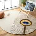 thumbnail image 2 of SAFAVIEH Soho Carleton Peacock Feather Wool Area Rug, Beige/Brown, 7'6" x 9'6", 2 of 7