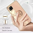 thumbnail image 5 of Phone Case for Samsung A42 Case Silicone Soft Shockproof, Slim Black Samsung Galaxy A42 5g Phone Case with Ring Holder Anti-Scratch Cover Aesthetic for Women Girls (Pink), 5 of 14