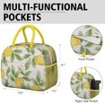 thumbnail image 6 of Lunch Bag Lunch Box for Women Reusable Insulated Lunch Bags,Water-Resistant Sweet Citrus Lemon Cooler Lunch Tote Bag, Large Capacity for Work Travel Picnic, 6 of 6