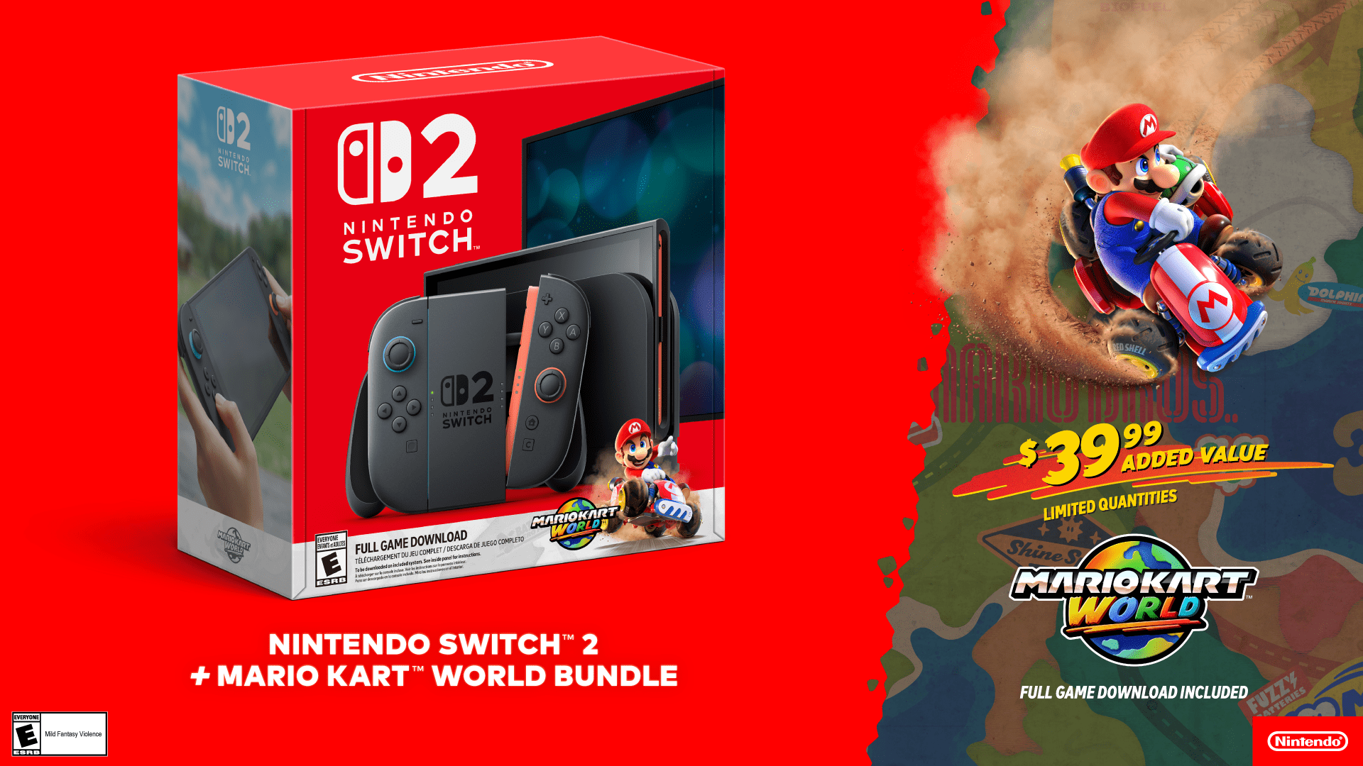 Nintendo Switch™ 2 + Mario Kart™ World Bundle