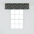 thumbnail image 2 of Ambesonne Mexican Window Valance, Skull Sombrero Chili, 54" X 12", Multicolor, 2 of 3