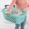thumbnail image 4 of Sterilite Ultra HipHold 1.25 Bushel Stackable Laundry Basket (12 Pack), 4 of 7