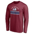 thumbnail image 2 of Men's Burgundy Colorado Avalanche Team Arch Knockout Long Sleeve T-Shirt, 2 of 3