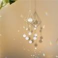 thumbnail image 4 of Crystal Windchimes Ornament Lighting Ball Home Hanging Pendant Decor (C), 4 of 8