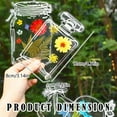 thumbnail image 3 of 20PC Large Size Bookmark Flower Page Clips Bookmarks Children Handmade DIY Transparent Flower Page Glass Bottle Wishing Bottle Sticker, 3 of 9