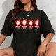 thumbnail image 1 of Playera de Mujer de Santa Vintage Divertida de Ohio con Diseño O-H-I-O 100% Algodón, 1 of 7