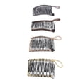 thumbnail image 4 of Peine Remachador, Agarre Para El Cabello, Pinzas Para El Cabello Vintage Sin Arrugas, Peine Remachador, 4 Piezas, 20 Dientes Para Varios Peinados, 4 of 7
