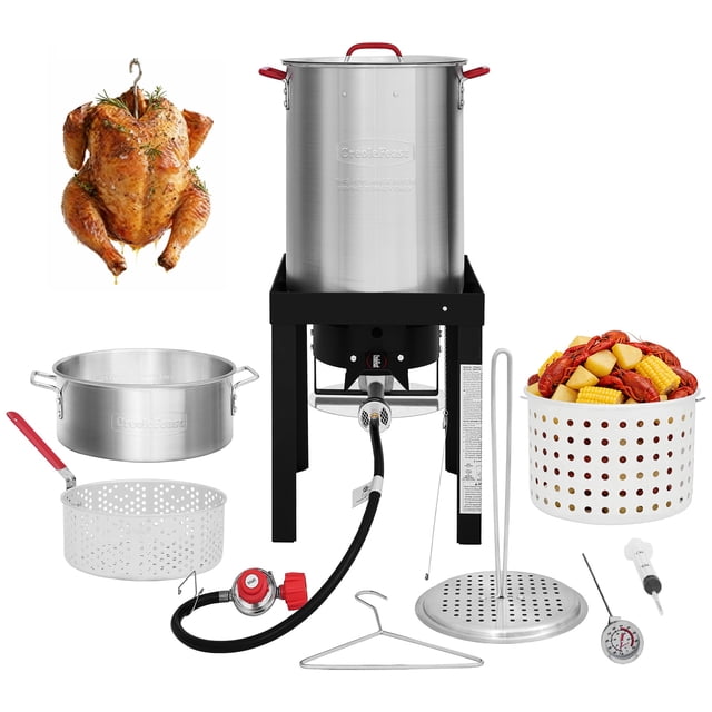 Juego para freír pavo Creole Feast 30 qt 10 qt 50,000 BTU