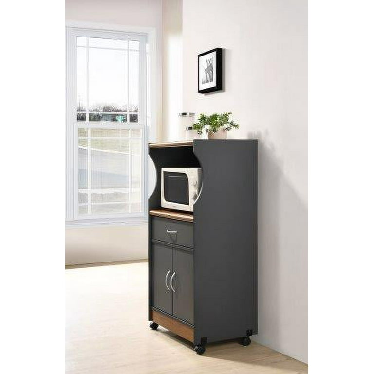 Hodedah Microwave Kitchen Cart, Multiple Colors - Walmart.com