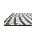 thumbnail image 5 of Unique Loom Outdoor Modern Collection Area Rug - Nyx (7' 10" Square Black and White), 5 of 6