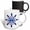 Multicolor, variant on 3drose, Wilmington, Usilm, Usa. Helm and Anchor. Around the World by Sea, 11oz Magic Transforming Mug