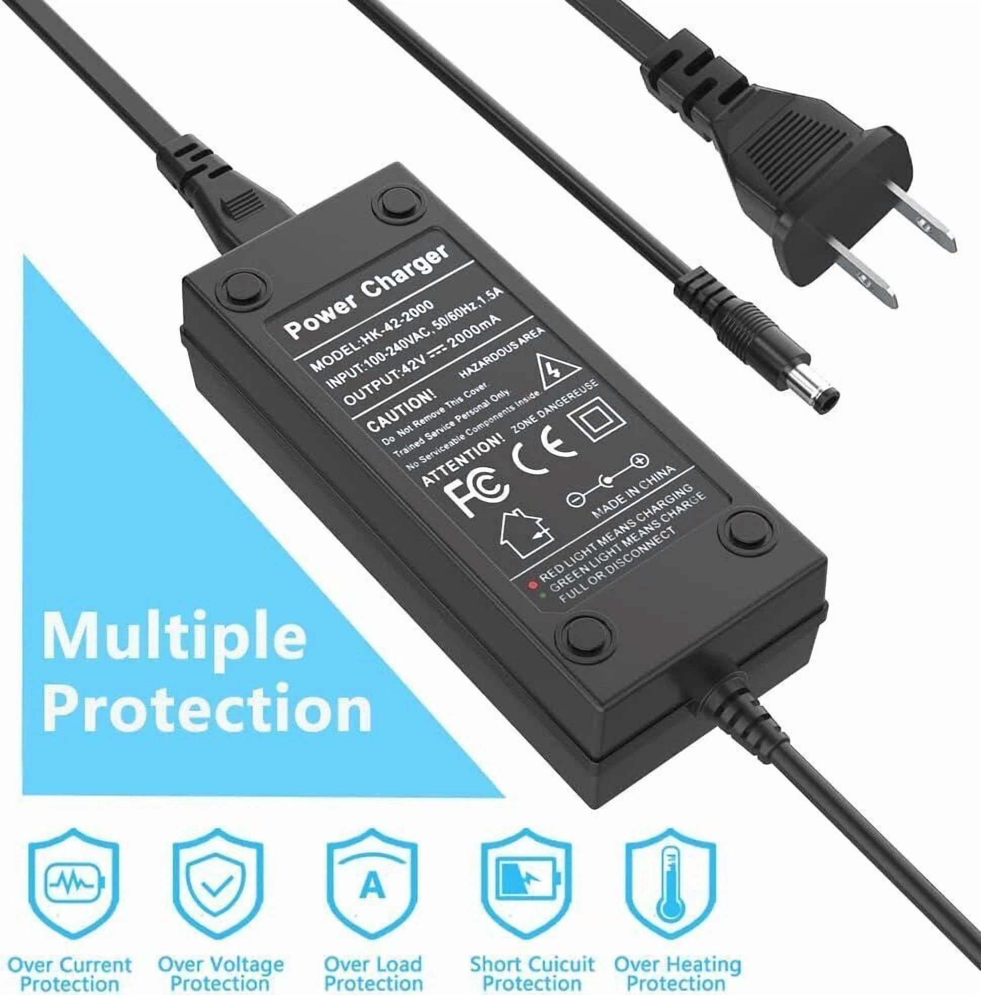 42V 2A Charger Power Supply For 36V Lithium Battery Electric Bicycle E-Bike