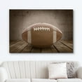 thumbnail image 2 of wall26 Canvas Print Wall Art Grunge Retro Football on Wood Panels Sports Athletes Photography Modern Art Contemporary Scenic Urban Multicolor for Living Room, Bedroom, Office - 16"x24", 2 of 5
