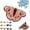 D, variant on Vintage Colorful Butterfly Area Rug, Irregular Moth Shaped Fluffy Faux Wool Carpet, Dry Feet Warmth Floor Mat for Bedroom Living Room Bathroom Entryway Home Decor （G,16"×24"）