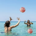 thumbnail image 7 of Qonioi Semi-Transparent Beach Balls, 40cm Glitter Inflatable PVC Water Toys, Multi-Color Floating Balls for Outdoor Sports Games, 7 of 7