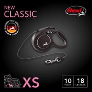 Flexi New Classic Retractable Cord Leash - Black