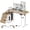 Natural, variant on GUNAITO 47.2" Electric Standing Desk with 3-Drawer Cabinet, Adjustable Height Desk with Memory Panel, Office & Gaming Desk,Nutural