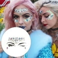 thumbnail image 4 of Cuentas de gemas para la cara Qarigey pegatinas autoadhesivas de diamantes de imitación Tratamientos faciales Blanco, 4 of 6