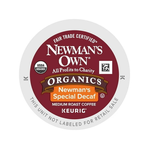 Newman's Own Organics Decaf Special Blend K-Cup Coffee Pods, Medium Roast, 24 Count for Keurig Brewers