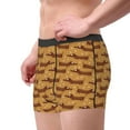 thumbnail image 2 of Sikiie Dachshund Dog Puppy Print Men's Boxer Briefs, Elastic Waistband Boxer Briefs Leggings-Medium, 2 of 5