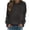 #004-Coffee, variant on Craaazy Womens Oversized Sweatshirt Solid Color Crew Neck Raglan Sleeve Casual Long Sleeve Top for Daily Wear Gifts