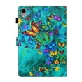 thumbnail image 2 of SaniMore Wallet Case for iPad 10th Generation 10.9" 2022, Auto Sleep/Wake PU Leather Case Soft TPU Shell Card Slots Anti-slip Strip Dual Angle Stand All-around Protection Case, Green Butterflies, 2 of 8