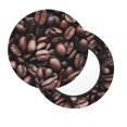 thumbnail image 2 of Logiee Coffee Bean Print Stool Covers Round,Bar Stool Covers,Watedrproof Stool Slipcover with Elastic,Stool Cushion,Round Bar Stool Seat Covers for Bar Round Chair-14 inch, 2 of 7