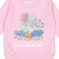 thumbnail image 3 of Inktastic My Great Grandma Loves Me to the Moon and Back Elephant Toddler Sweatshirt, 3 of 4