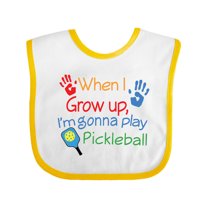 Inktastic Future Pickleball Player Boys or Girls Baby Bib
