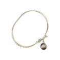thumbnail image 2 of 5 3/4 inch Oval Eye Hook Bangle Bracelet w/ Shell in Gold-Filled, 2 of 3