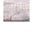thumbnail image 3 of Kylee Grey Geometric Viscose Area Rugs for Living Room Jacquard Textured Modern Rugs Soft Geometric Rug for Bedroom Mid Century Washable Rug Non-Slip Bohemian Perfect for Dining Room Office, 3 of 4