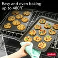 thumbnail image 4 of GoodCook PRO Nonstick Steel 3pc Baking Sheet Set , 17" x 11", 15" x 10" and 9" x 13", Gray, 4 of 10