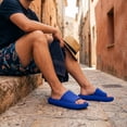 thumbnail image 6 of Cushionaire Feather EVA Mens Sandals – Slip On Recovery Slides, Lightweight Water Shoes for Men, 6 of 21