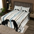 thumbnail image 2 of Erosebridal Ensemble de Courtepointe Silhouette Léopard pour Lit Simple, Ensemble de Lit Guépard Sauvage, 2 Pcs, Microfibre, 2 of 5