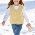 thumbnail image 2 of StSilkitty Boys Girls Fleece Vest Lightweight Sleeveless V Neck Button down Vests Coat Fall Winter Warm Outerwear, 2 of 8