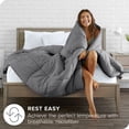 thumbnail image 2 of Ivy Union Comforter - Down Alternative - Easy Care Super Soft Microfiber, Full/Queen, Gray, 2 of 6