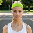 thumbnail image 2 of Unique Bargains Compression Headband Elastic Headband for Sport Light Green 1 Pc, 2 of 6
