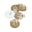 White/Gold Glitter, variant on Mibo 5 pcs Polyester Holiday Button - 2 Hole - Gold Glitter Pearl with Lasered Bow Pattern - 44L(28mm) - Green/Gold Glitter
