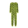 thumbnail image 4 of Racifhz Matching Family Halloween Pajamas Set Soft Long Sleeve Top and Pants Loungewear Holiday Sleepwear Cozy Nightwear for Family Autumn Fall Theme Party and Gifts, Women Size:XXL, 4 of 6