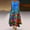 Blue, variant on SMihono Summer Boho Maxi Dress for Women Plus Size Women Fashion Printed Casual Gradient Round-Neck Sleeveless Plus Size Long Dress Beach Swing Sundress