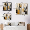 thumbnail image 4 of Designart "Retro Possibility Circular Energy II" Modern Geometric Wall Art Set Of 2 - Modern Yellow Canvas Set For Living Room Decor, 4 of 6