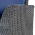 thumbnail image 4 of CorLiving Brisbane Rust Resistant Outdoor Resin Wicker Patio Arm Chair with Cushions, 4 of 8