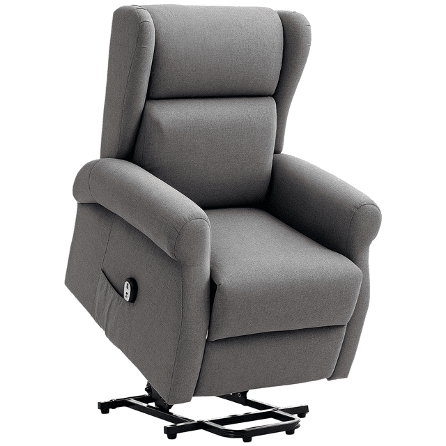 HOMCOM Fauteuil Inclinable Releveur pour Aînés avec Repose-Pieds et Pochette Latérale